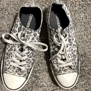 Converse All Star cheetah sneakers